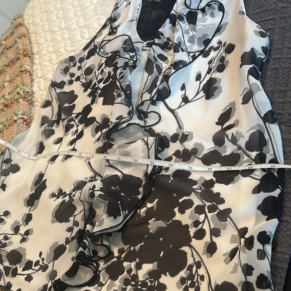 Jon & Anna Swing Jacket and Coordinating Cut-Away Shoulders Floral Blouse sz Lg - Picture 14 of 16